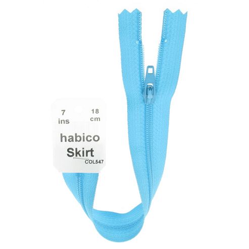 Image of Skirt Zip - 18cm - Turquoise