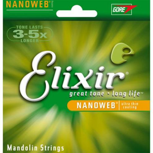 Image of Elixir Medium Nanoweb Mandolin Strings