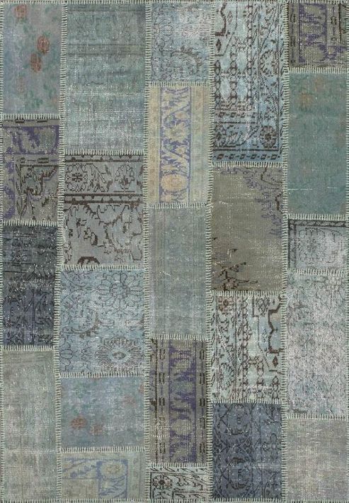 Image of Angelo Up-cycle Blue Rug - 400cm X 300cm (13 Ft 1.5 In X 9 Ft 10 In)