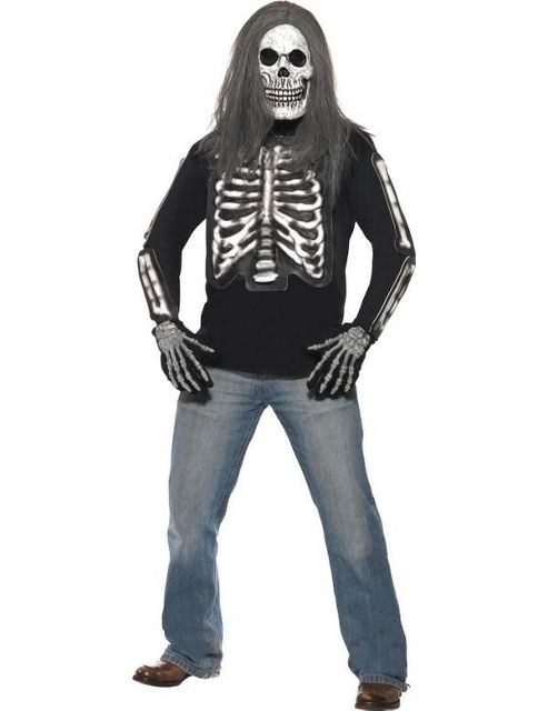 Image of Adult Skeleton Long-sleeved Top