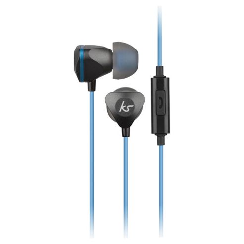 Image of Kitsound Edge In Ear W/mic Blue