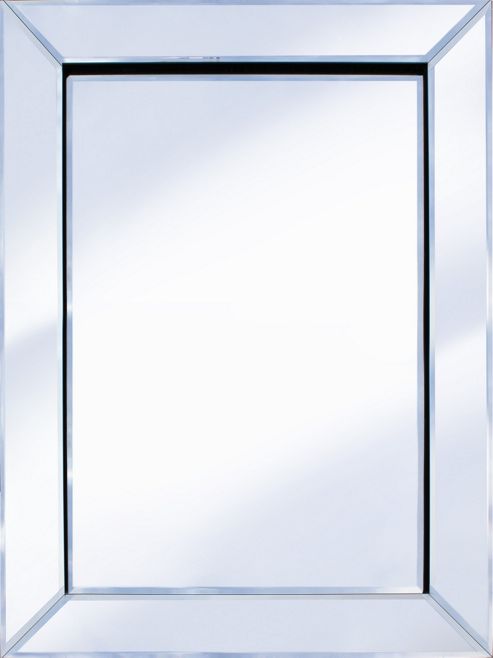 Image of Pharmore Ltd Classic Mitre Edge Rectangle Mirror - Silver