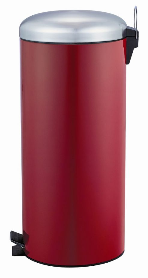 Image of Sabichi 30-litre Pedal Bin With Dome Lid - Red
