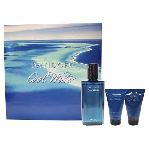 Image of Davidoff Cool Water 75ml Eau De Toilette, 50ml Shower Gel & 50 Aftershave Balm