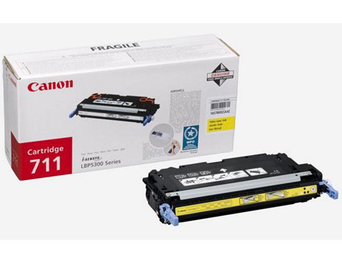 Image of Canon 711 (yellow) Toner Cartridge (yield 6,000 Pages)