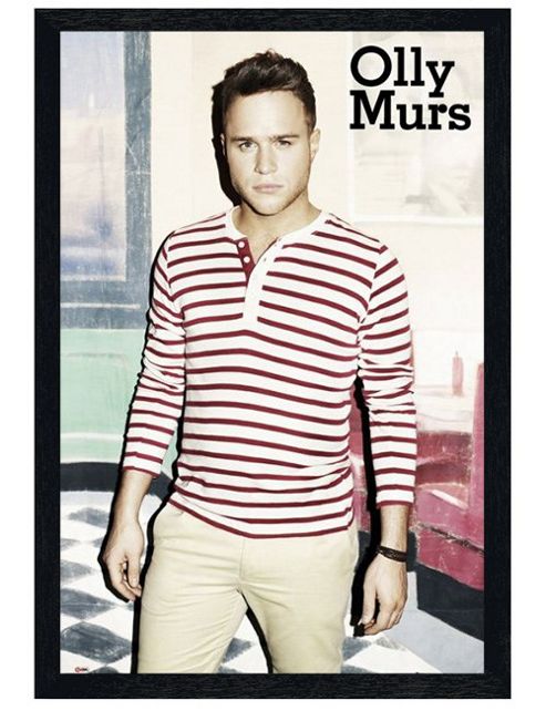 Image of Olly Murs Black Wooden Framed X Factor Superstar Poster
