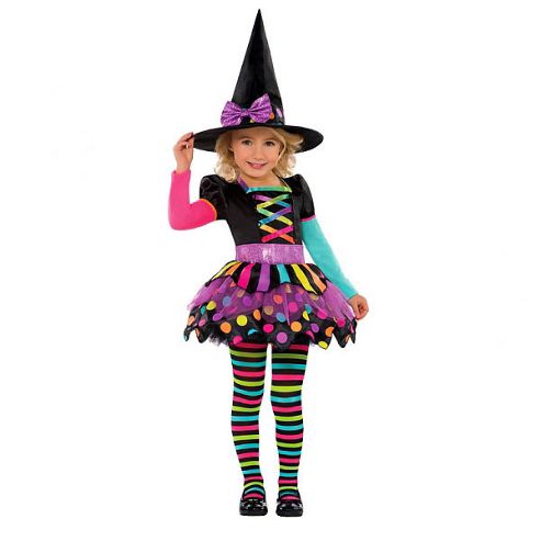 Image of Miss Matched Witch - Child Costume 6-8 Years