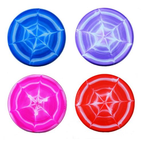 Image of Plastic Marble Effect Beach Flyer Disc Frisbee