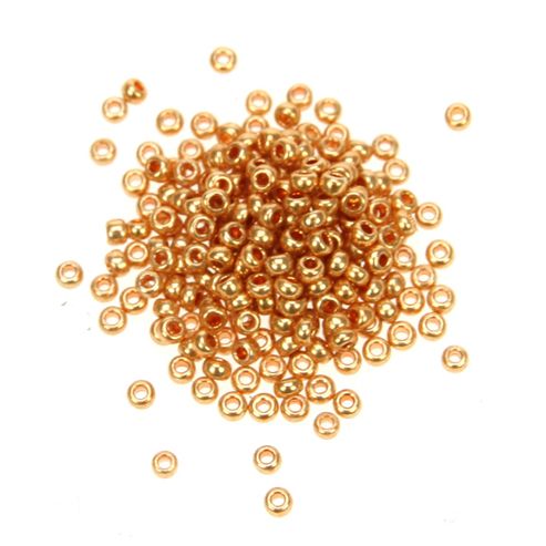 Image of Czech Seed Bead 10/0 Metallic Gold