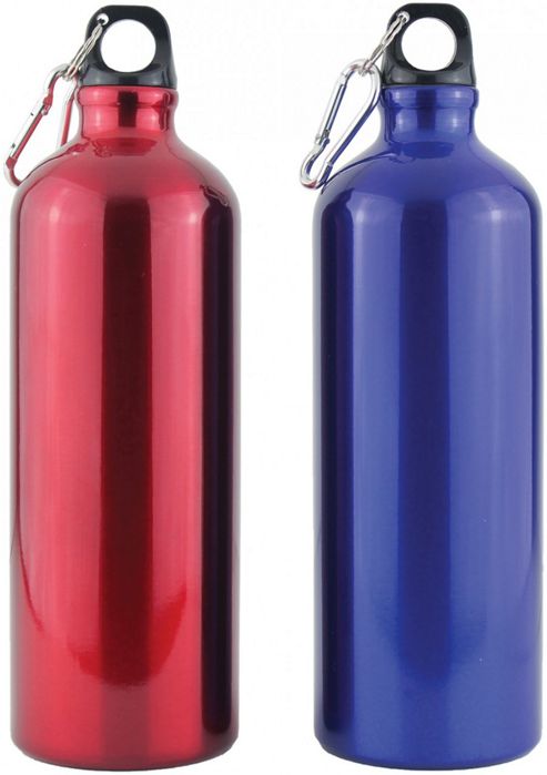 Image of Yellowstone 1l Drinks Bottle With Carabina Blue & Red - 2 Pack