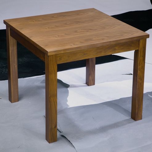 Image of Home Zone Occasional Lamp Table In Walnut