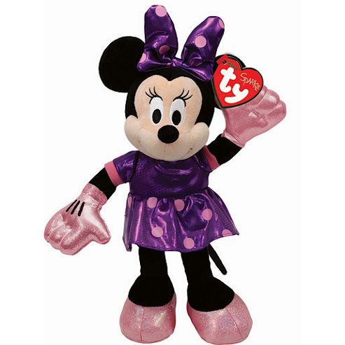 Ty Disney Minnie Buddy Soft Toy with Purple Dress
