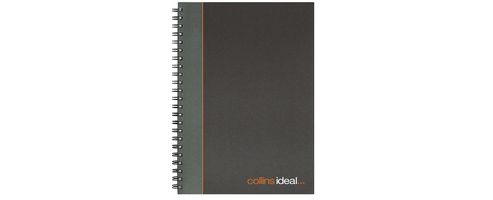 Image of Collins Ideal Wiro Bound Book A5 192 Pages Ruled Feint 468w