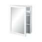 Premier Housewares Mirrored Wall Cabinet with Two Tier Shelves