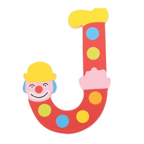 Image of Tatiri Ta410 Crazy Clown Wooden Letter J