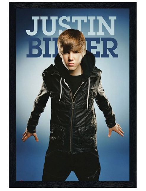 Image of Justin Bieber Black Wooden Framed Get The Fever Poster