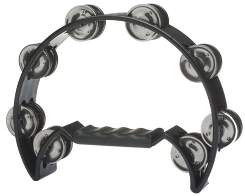 Image of A-star Half Moon Tambourine - Black