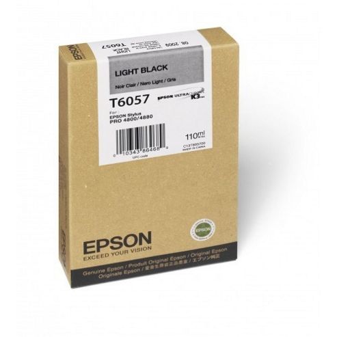 Image of Epson T6057 Light Black Ink Cartridge (110ml) For Stylus Pro 4800/4880