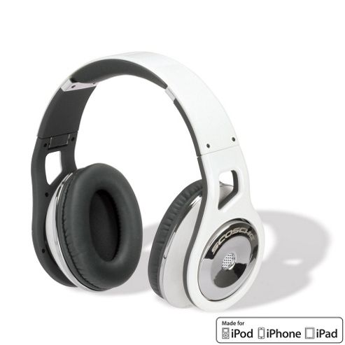 Image of Scosche Rh1056m Reference On Ear Headphones (white) With Inline Microphone