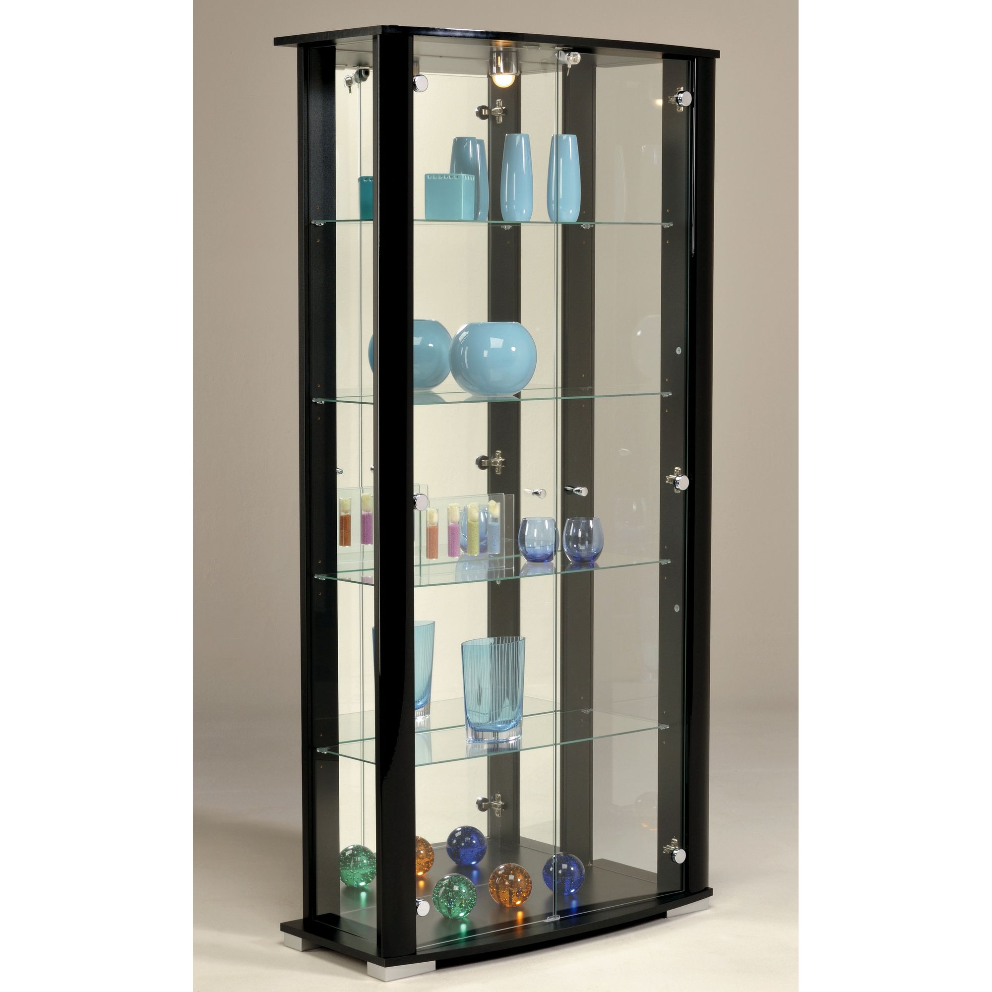 Parisot Ella Display Cabinet - Black at Tesco Direct