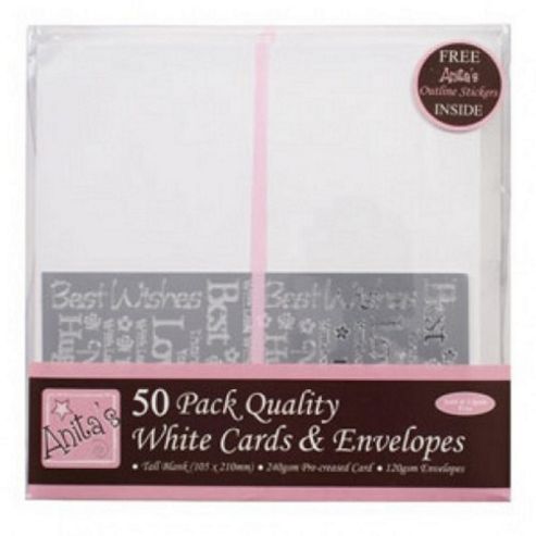 Image of Anitas Card Packs - 50 Pack - Tall White