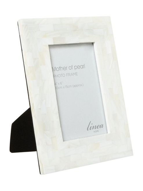 Image of Linea Mother Of Pearl Photo Frame 4x6