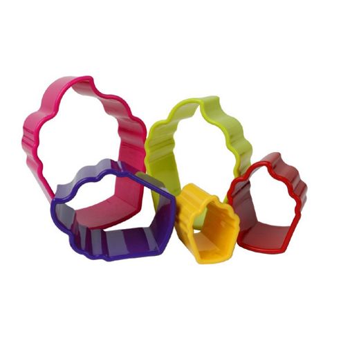 Image of Cookie Cutters Cupcake Set Of 5 (assorted Colours)