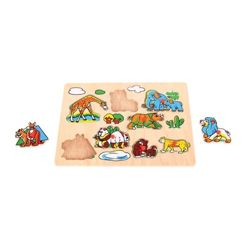 Image of Bigjigs Toys Bj095 Wildlife Lift Out Puzzle