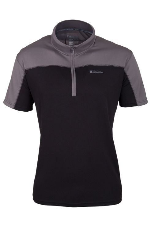 Image of Ridgeway Mens Short Sleeved Top - Black