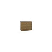 Kit Form Budget 3 Drawer Wide Chest - Walnut