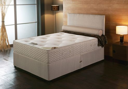 Image of Vogue Beds Natural Touch Pocket Synergy 2000 Platform Divan Bed - Small Double / Without Drawer