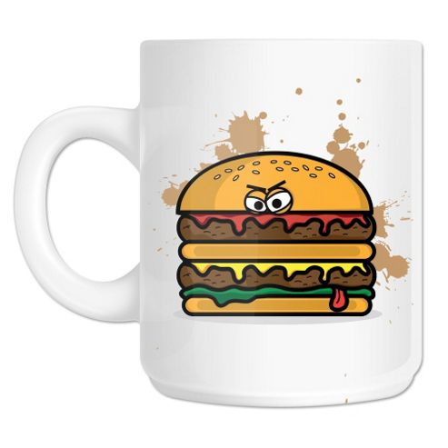 Image of Yummy Chums Burger 10oz Ceramic Mug
