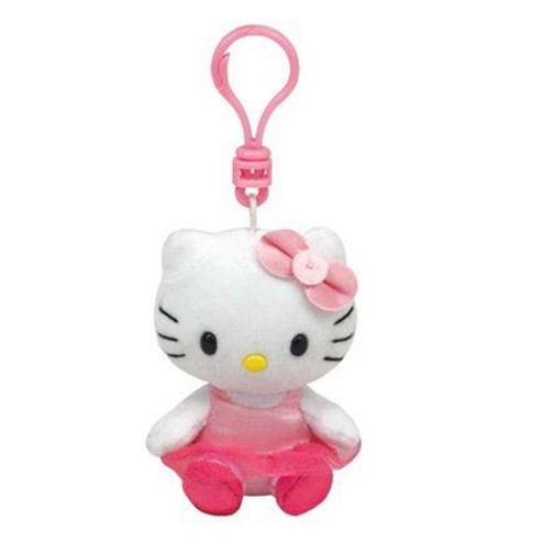 Image of Ty Beanie Hello Kitty 3" Key Clip - Ballerina
