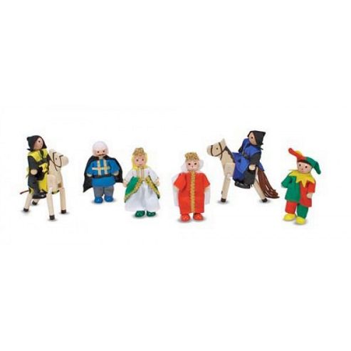 Image of Melissa Doug Castle Wooden Figure Set