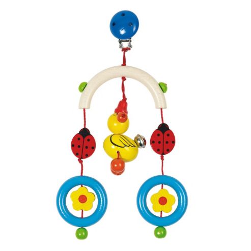 Image of Heimess 763130 Wooden Mini Trapeze Clip On Mobile (duck)