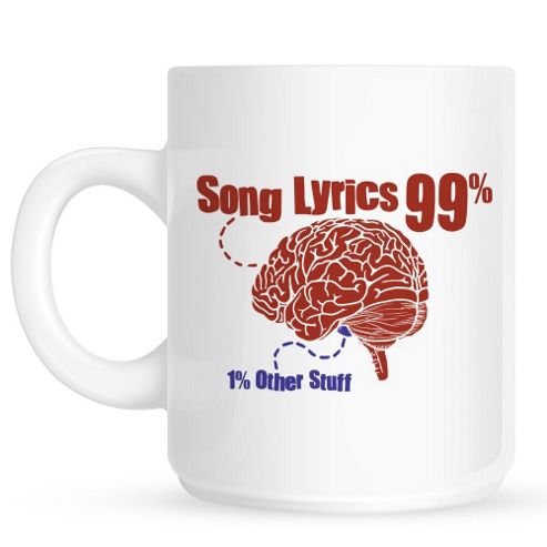 Image of 99% Song Lyrics 10oz Ceramic Mug