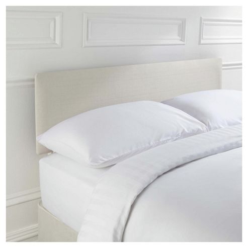 Image of Seetall Mittal Headboard Linen Effect Cream Double