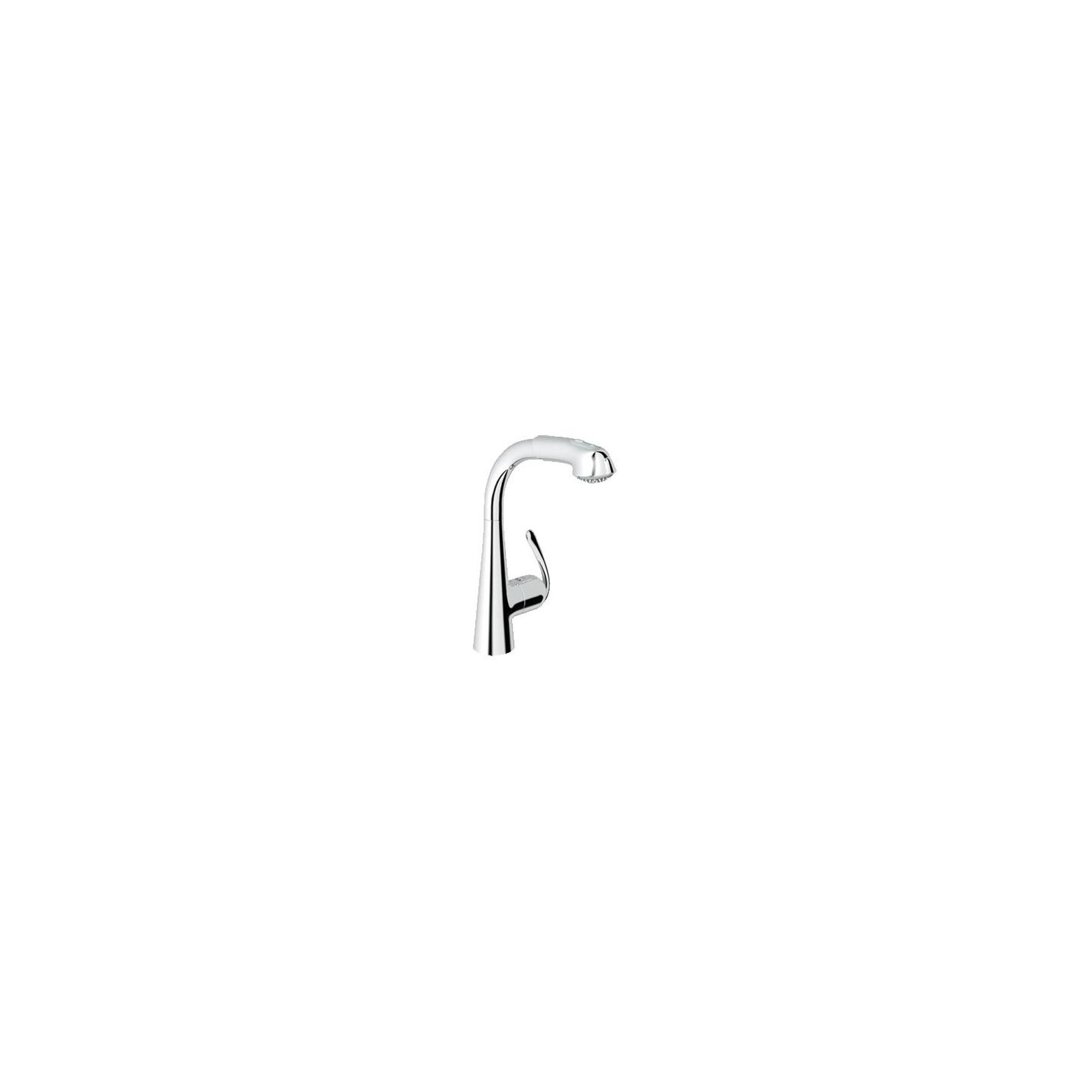 Grohe Zedra Mono Sink Mixer Tap, Pull-Out Spray, Single Handle, Chrome at Tesco Direct