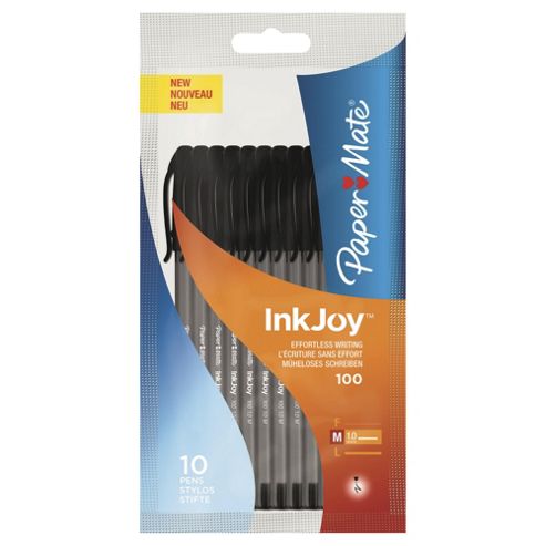 Image of Paper Mate Inkjoy 100 Capped Medium Black, 10 Pack
