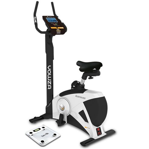 Image of Yowza Kansas Luxx Upright Exercise Bike With Wireless Scale