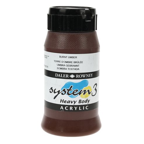 Image of System 3 Heavy Body 500ml Burnt Umber
