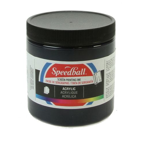 Image of Speedball Acrylic Screen Printing Ink - Dark Blue 236ml