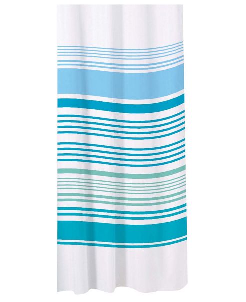 Image of Sabichi Bathroom Essentials Stripe Shower Curtain - Blue