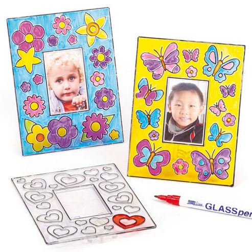 Image of Suncatcher Photo Frames To Colour In (pack Of 3)