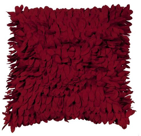 Image of Scatter Box Secret Garden Petal Cushion - Burgundy