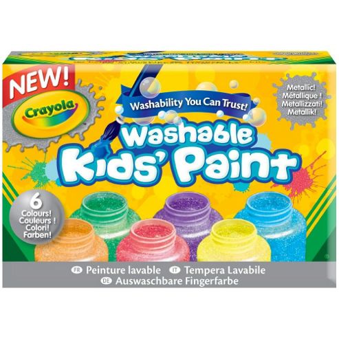 Image of Crayola Paint And Clay Washable Metallic Paints