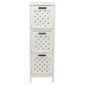 Sheringham White Wood 3 Drawer Tower Cabinet