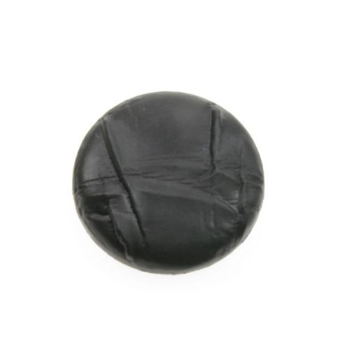 Image of Dill Buttons 38mm Faux Leather Black