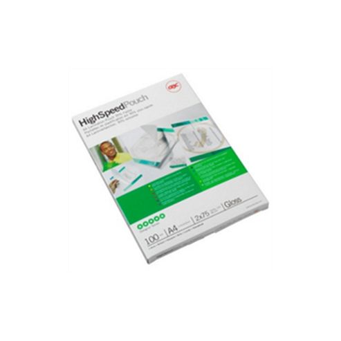 Image of Acco Gbc Laminating Pouch A4 75micron High Speed Pack Of 100 3747347