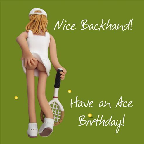 Image of Holy Mackerel Nice Backhand Greetings Card
